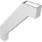 Ekena Millwork 3-in. W x 18-in. D x 24-in. H Burlington Architectural Grade PVC Knee Brace BRCP03X18X24BUR - alternate 2
